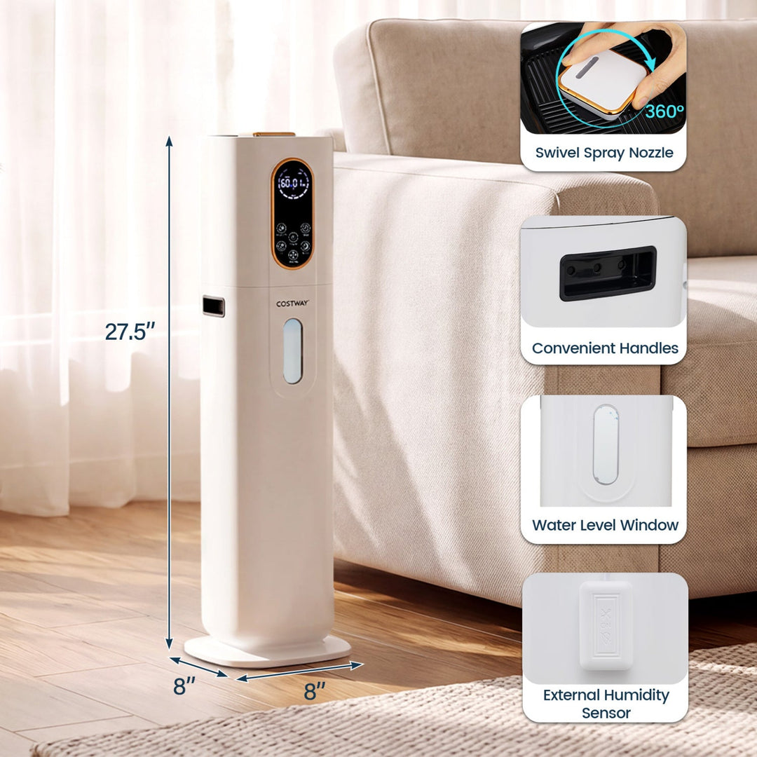 Cool Mist Humidifier 2.4 Gal with Remote Control
