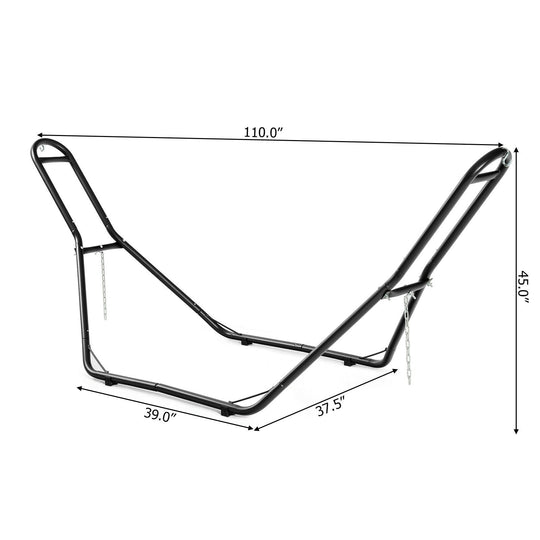 Hammock Stand Heavy Duty Steel Frame with Adjustable Chains