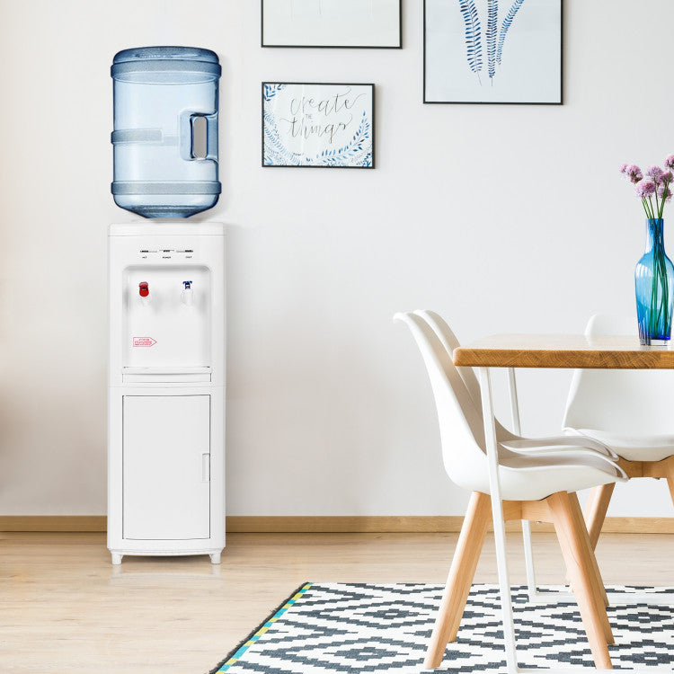 5-Gallon Hot & Cold Water Dispenser with Child Safety Lock