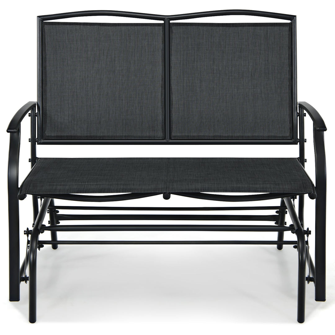 Iron Patio Rocking Chair for Outdoor Backyard and Lawn