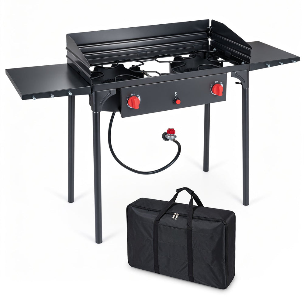2 Burner Propane Gas Stove 150,000 BTU Outdoor Cooker