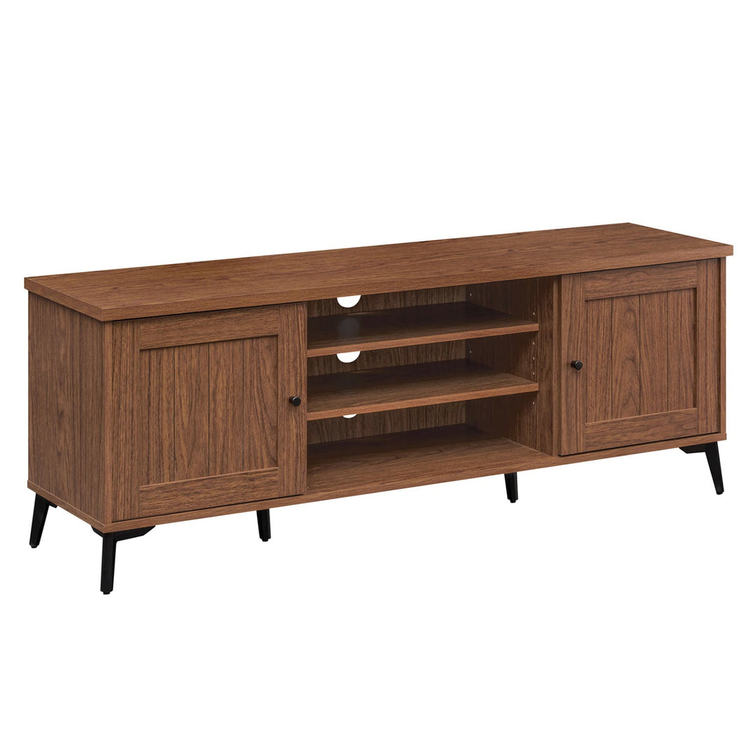 2-Door TV Stand for TVs up to 65 Inch Mid Century Modern Entertainment Center