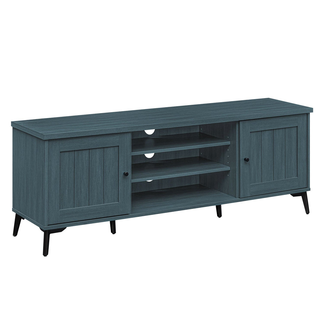 2-Door TV Stand for TVs up to 65 Inch Mid Century Modern Entertainment Center