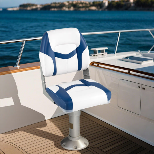 2-Pack Boat Seats with Fixing Bolts and Hinges