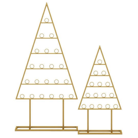 Christmas Tree Photo Holder with 36 Clips - 2 Pack Set