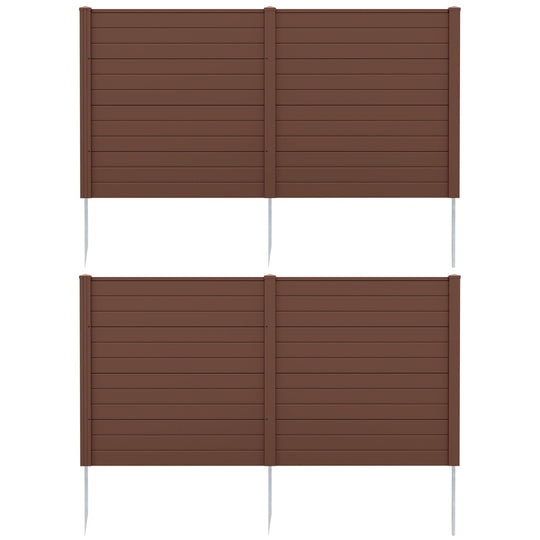 Outdoor Privacy Screen Panels 48x48 Inch 2-Panel Set