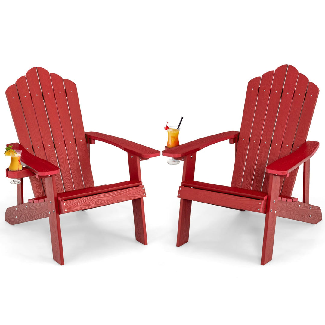 Adirondack Chair Set - Adult & Kids Pair for Patio