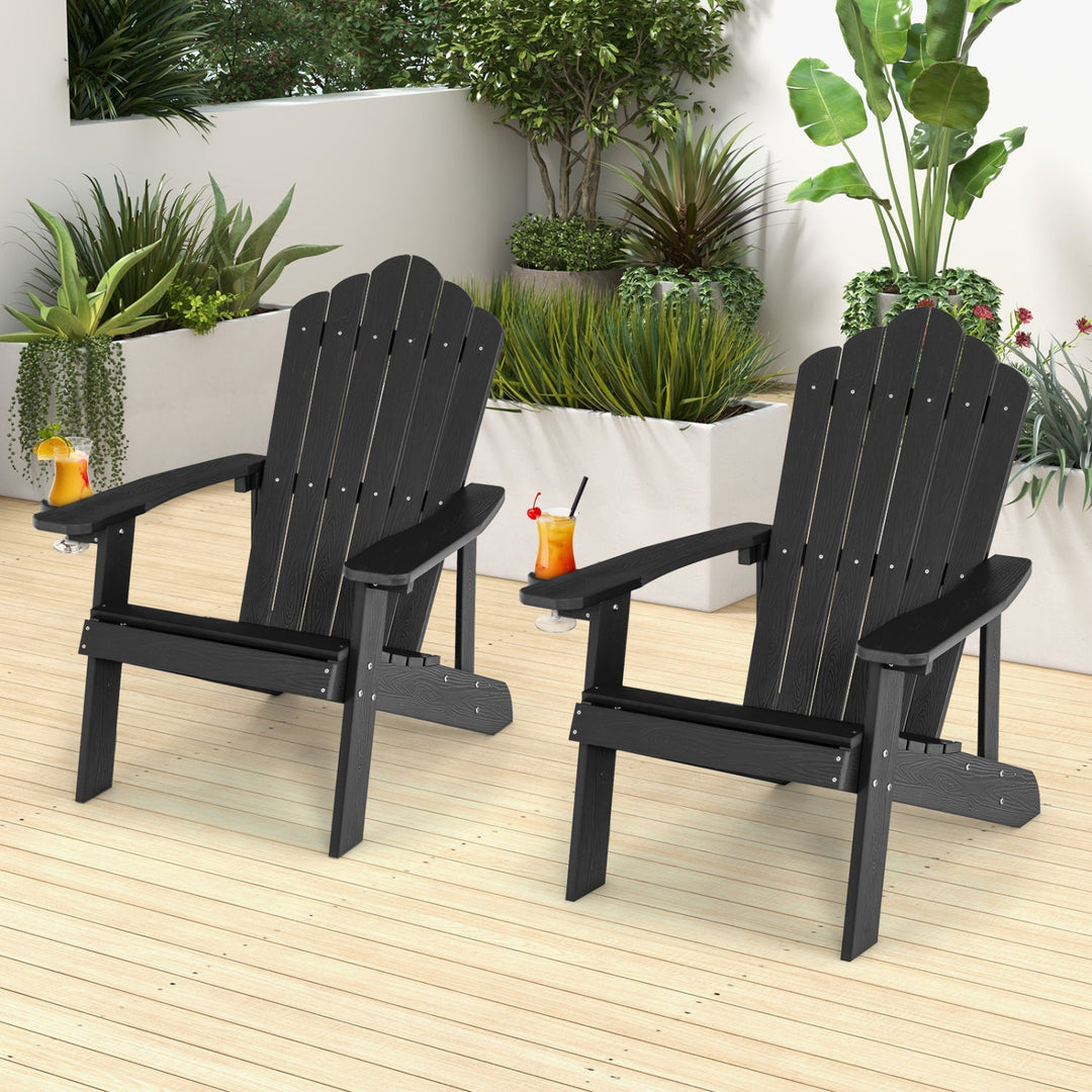 Adirondack Chair Set - Adult & Kids Pair for Patio
