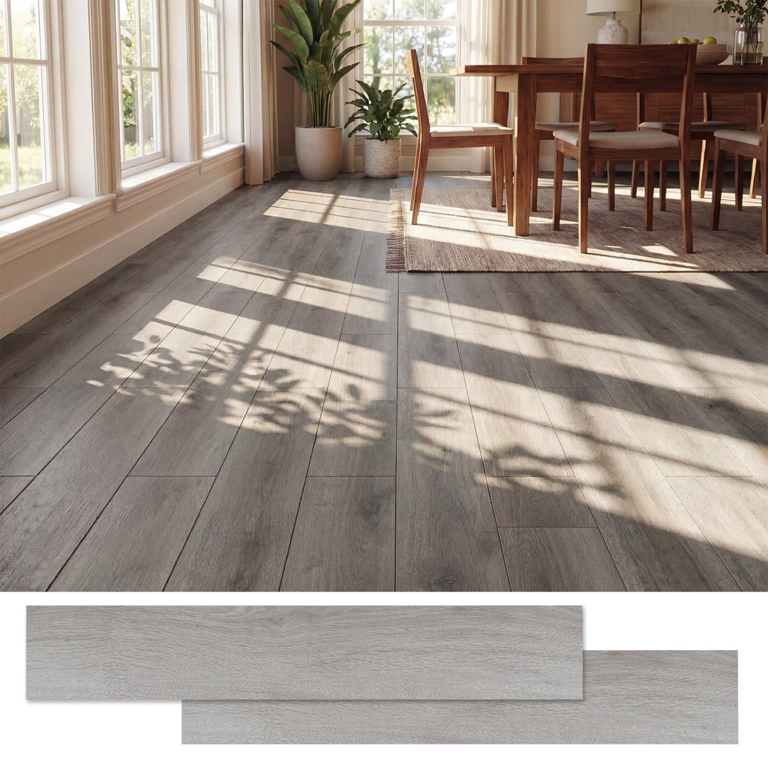 Set of 2 Floor Tile Vinyl Flooring Waterproof Vinyl Plank Flooring