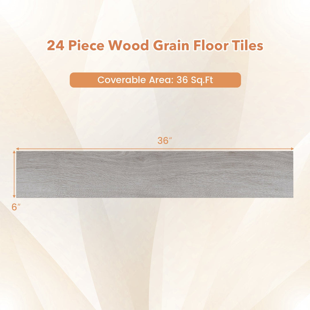 Set of 2 Floor Tile Vinyl Flooring Waterproof Vinyl Plank Flooring