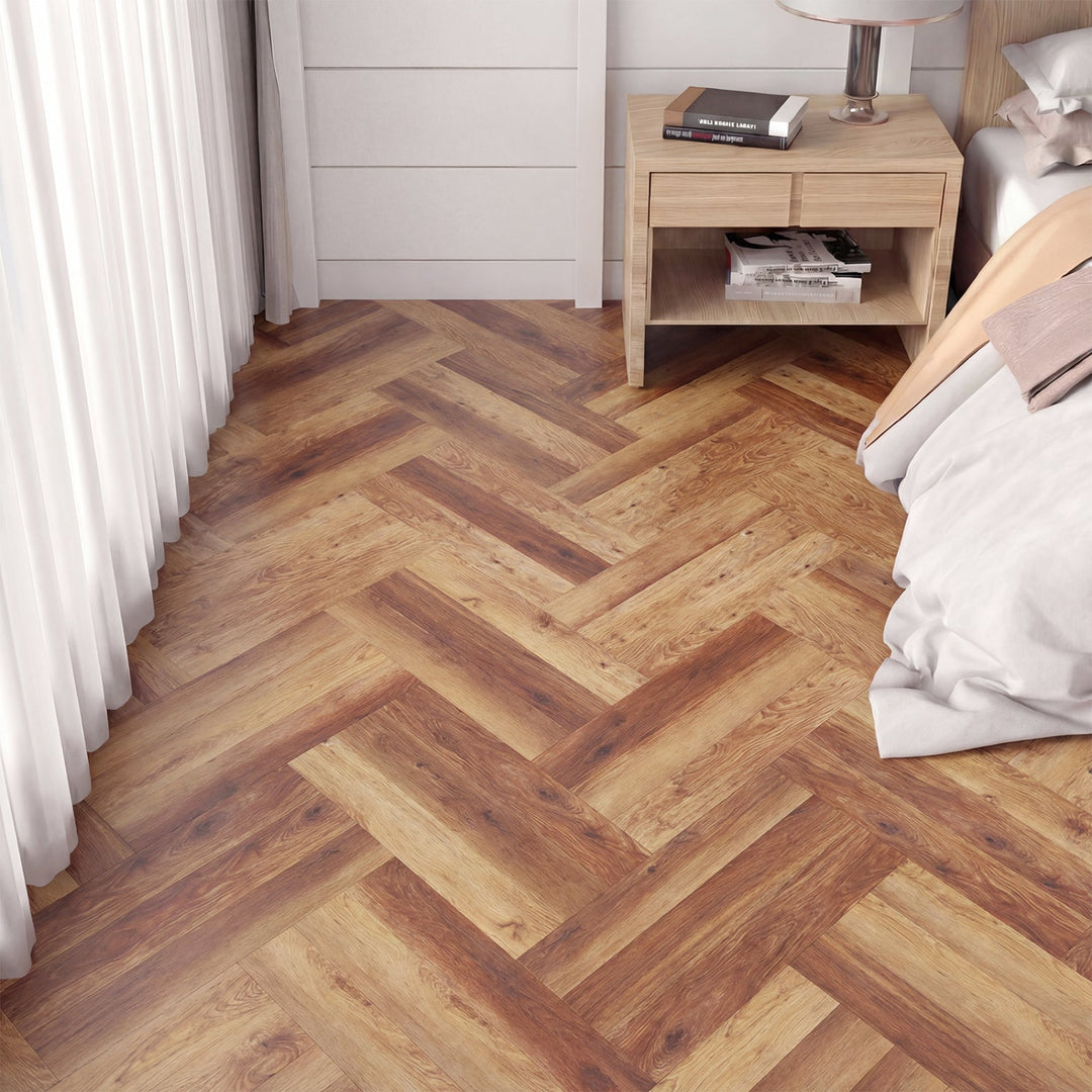 Set of 2 Floor Tile Vinyl Flooring Waterproof Vinyl Plank Flooring