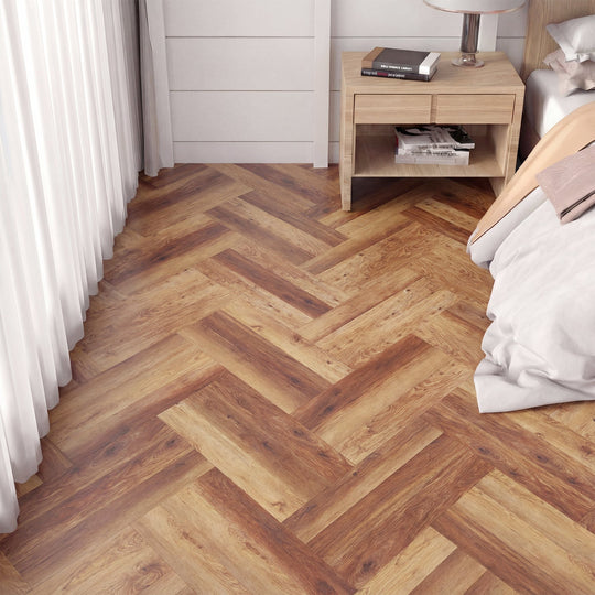 Set of 2 Floor Tile Vinyl Flooring Waterproof Vinyl Plank Flooring