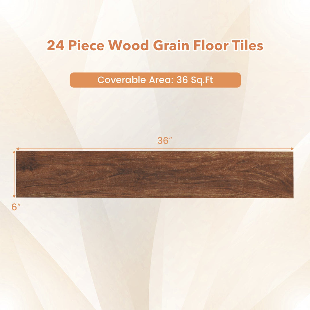 Set of 2 Floor Tile Vinyl Flooring Waterproof Vinyl Plank Flooring