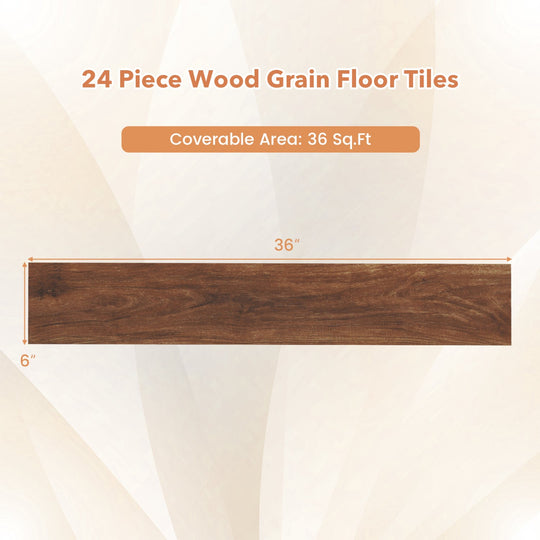 Set of 2 Floor Tile Vinyl Flooring Waterproof Vinyl Plank Flooring