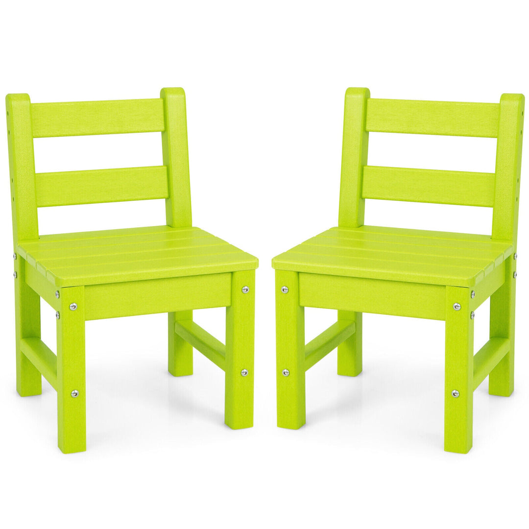 2 Pieces Kids Learning Chair set with Backrest