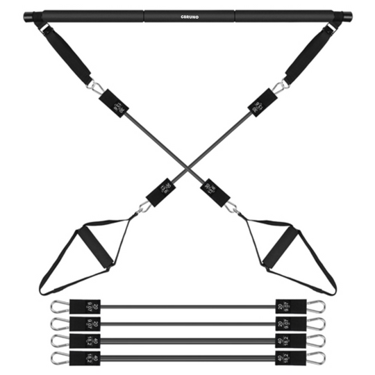 GBruno Pilates Bar Kit with 180LBS Resistance Bands