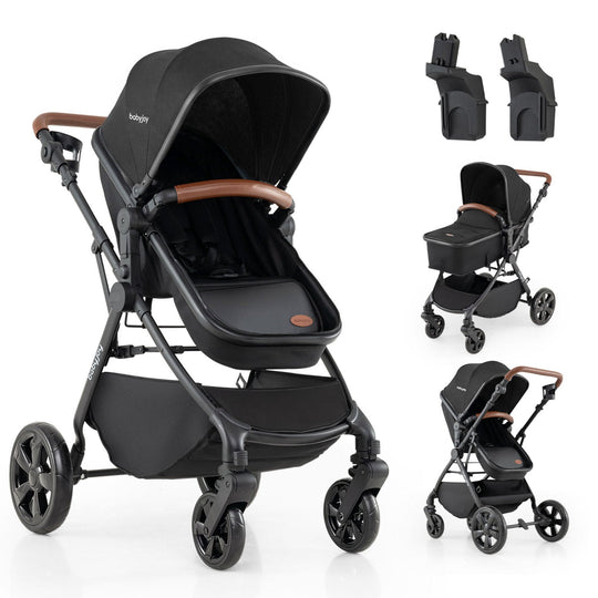 2-in-1 Convertible Baby Stroller with Car Seat Adapters
