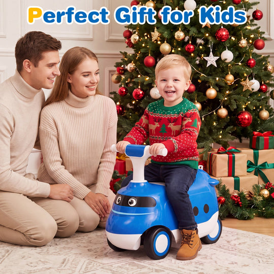 2-in-1 Ride On Push Car for Toddlers Ages 1-3 Years
