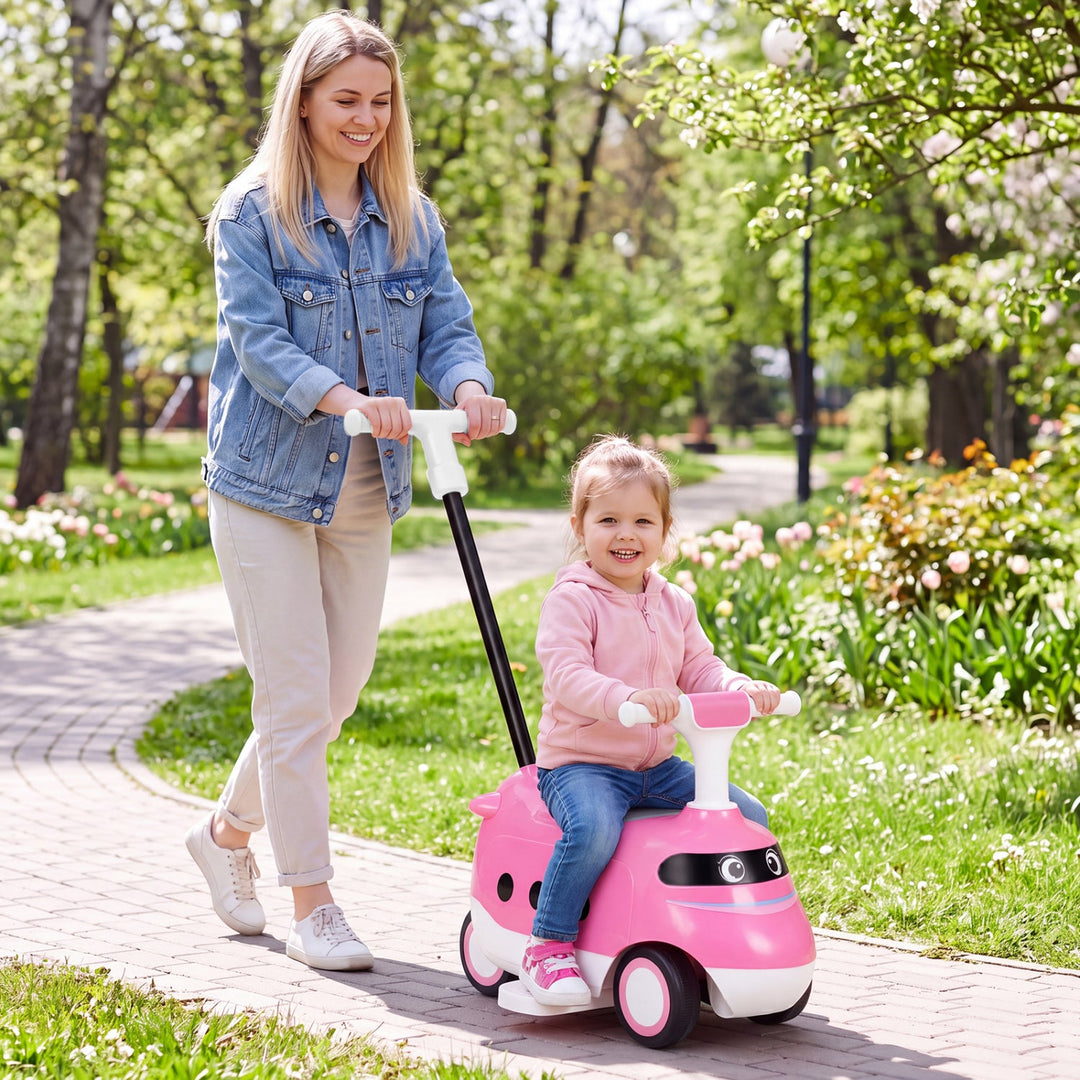2-in-1 Ride On Push Car for Toddlers Ages 1-3 Years