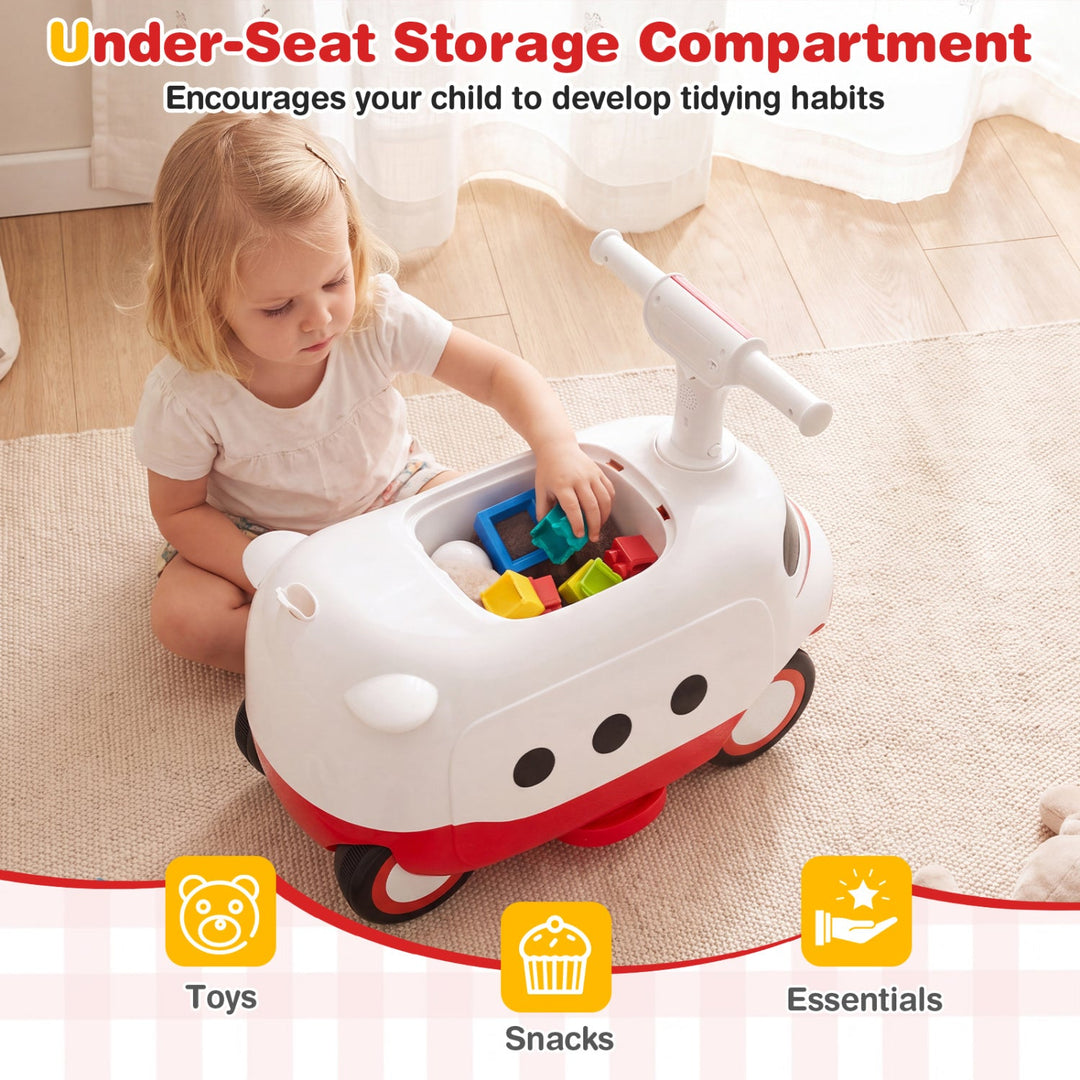 2-in-1 Ride On Push Car for Toddlers Ages 1-3 Years