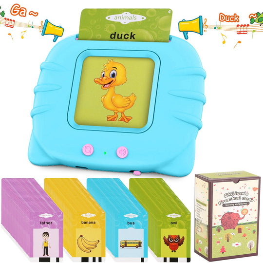 224 Words Kid Flash Talking Cards 112 Card Electronic Cognitive Audio Toddler Reading Machine Animal Shape Color Repeated Learning Cards English For C