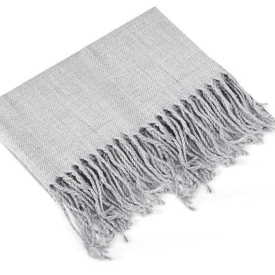 Mens Womens Oversize Cashmere Wool Shawl Wraps Blanket Winter Solid Scarf Soft Pashmina 79" X 28"