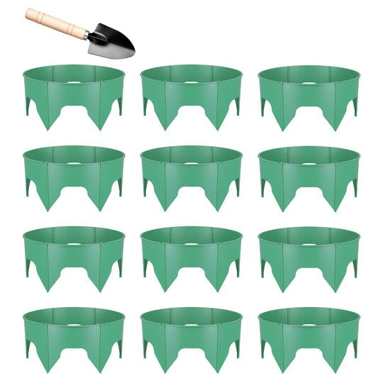 Adjustable Plant Grow Rings 10in with Hand Shovel - 12 Pack