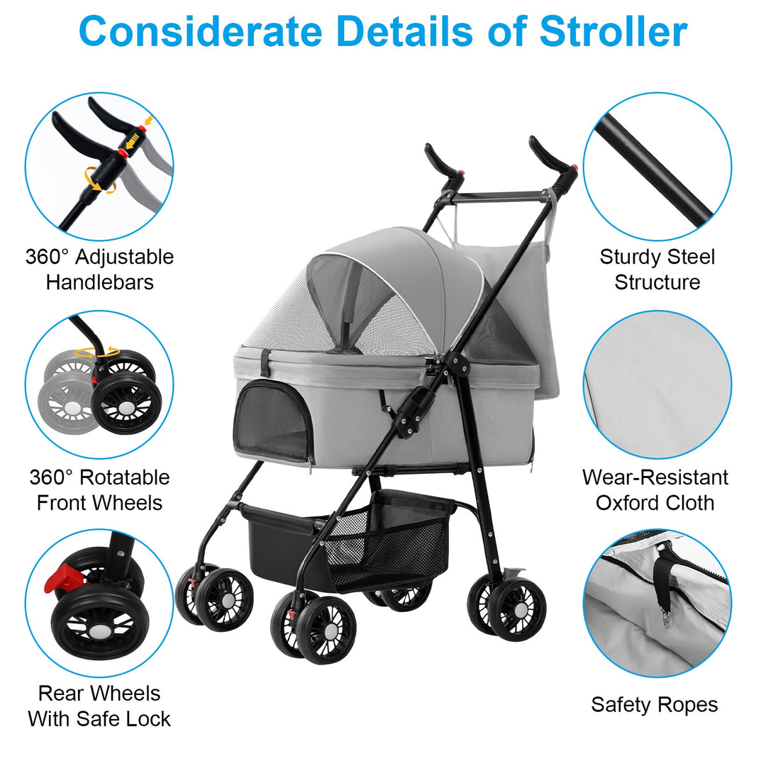 GBruno 4 Wheels Pet Stroller