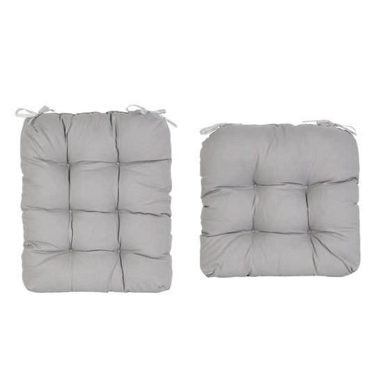 2Pcs Waterproof Rocking Chair Cushion Upper And Lower Back And Seat Sets with Non-Slip Ties Oxford Cloth Surface Polyester Filling Comfortable for Ind