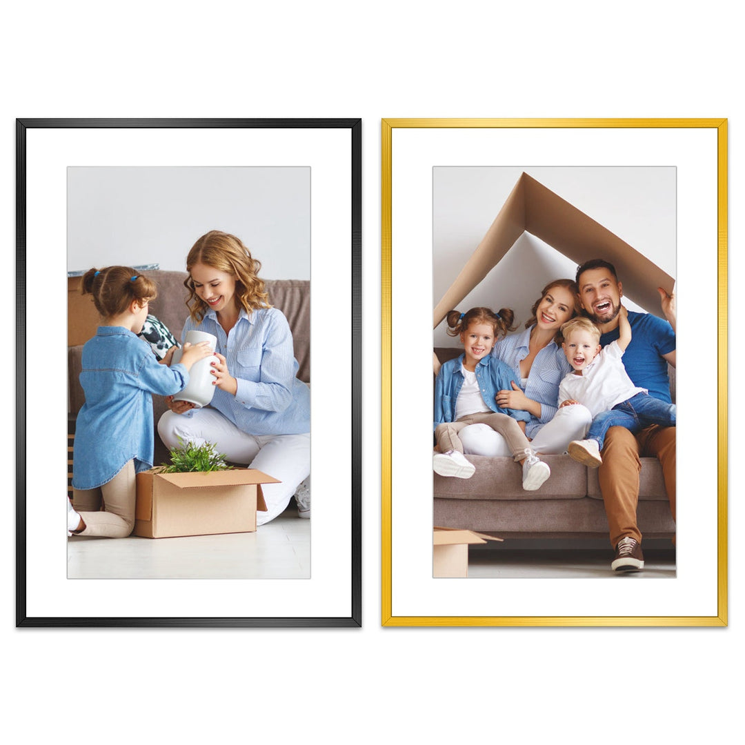 2 Packs 16x24in Picture Frames Wall Gallery Photo Frame Wall Mounted Poster Display Frame  for Horizontal Vertical Wall Mounted