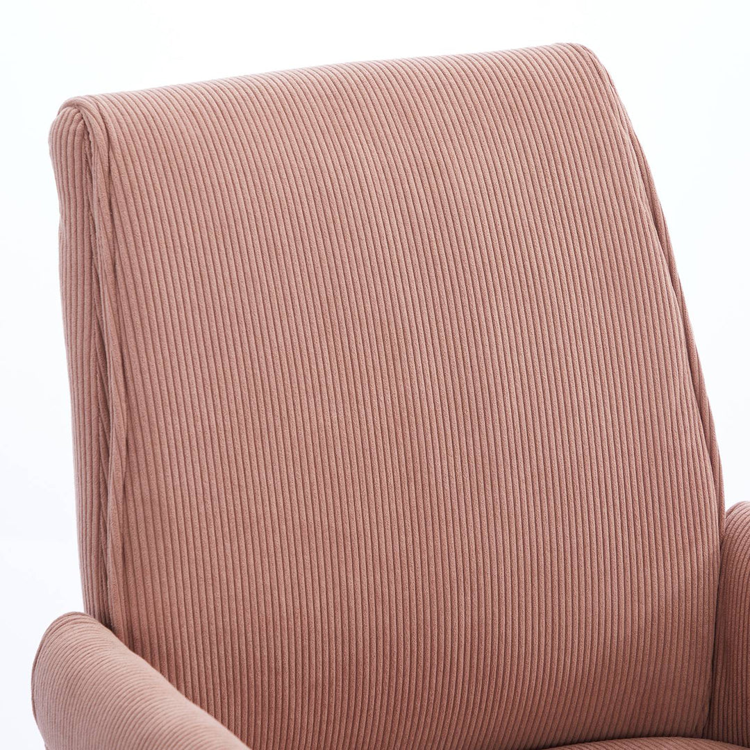 Mid-Back Velvet Office Chair with Memory Foam Cushion