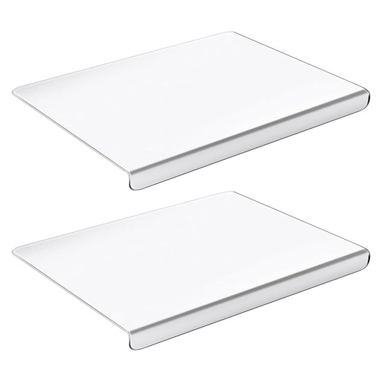 Clear Acrylic Kitchen Cutting Board with Counter Lip 17.71x15.74IN Non-Slip Transparent Countertop Cutting Board Kitchen Countertop Protector For Dini
