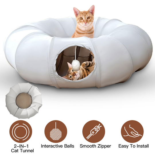 GBruno Indoor Cat Tunnel Bed