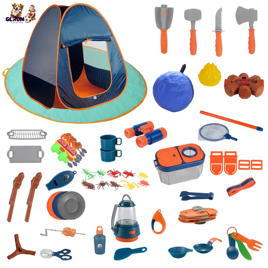 GBruno 56Pcs Kids Camping Toy Set