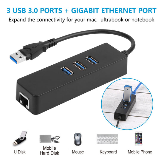 GBruno 3 Ports USB