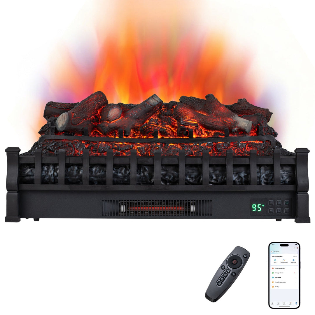 30" WiFi Electric Fireplace Insert with Cracking Sound
