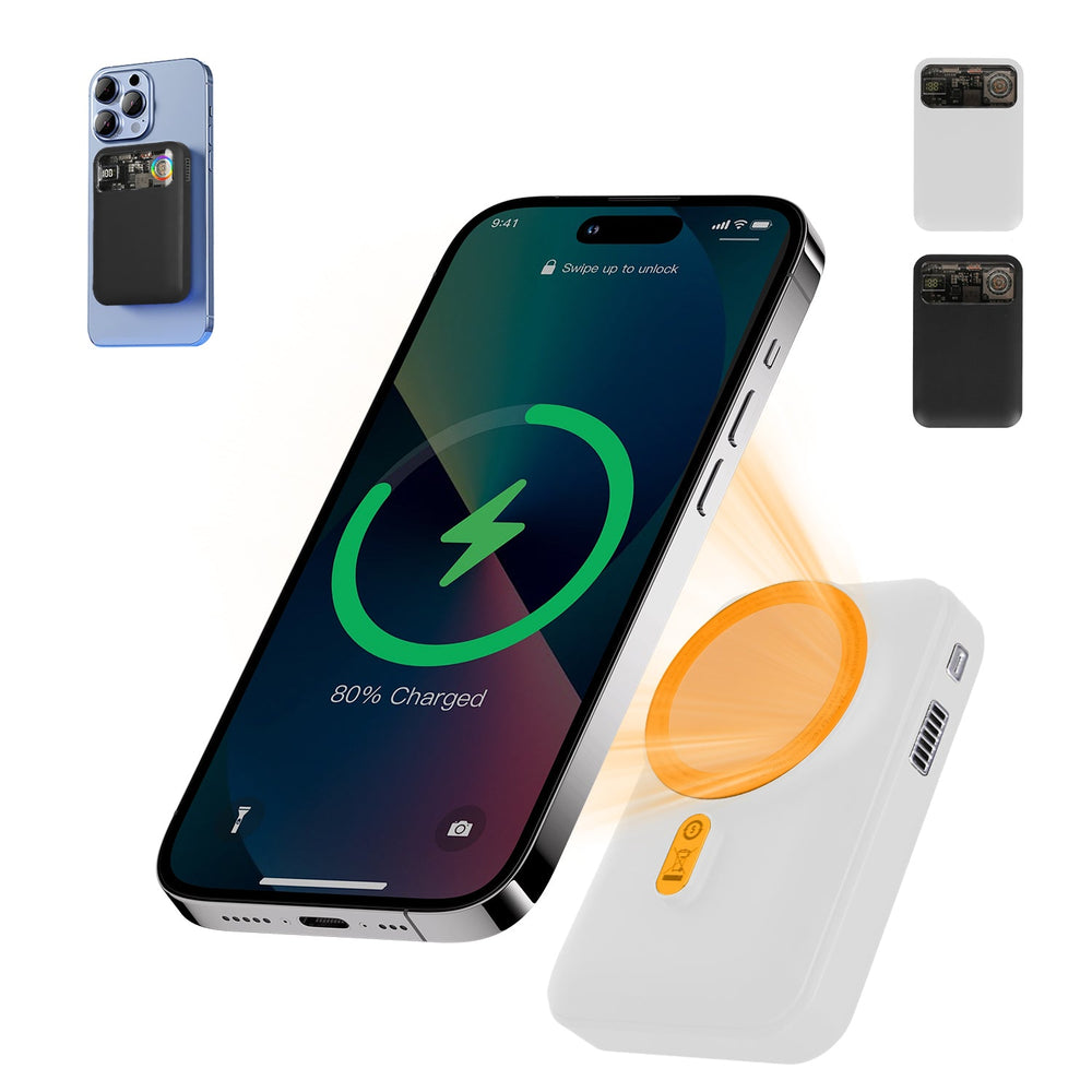 Magsafe Wireless Power Bank 10000mAh Magnetic Portable 18W Fast Charger Fit for IOS Phone 15/14/13/12 Series and More