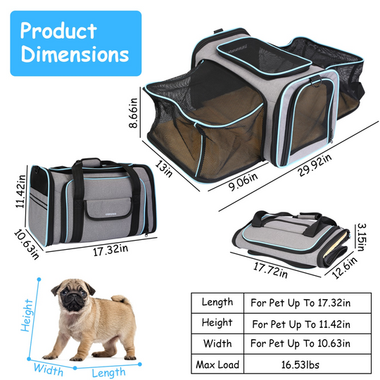 GBruno Expandable Pet Carrier