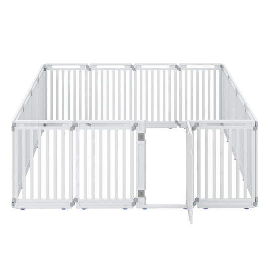 16-Panel Dog Playpen 31.5" Height Indoor Outdoor Pet Gate