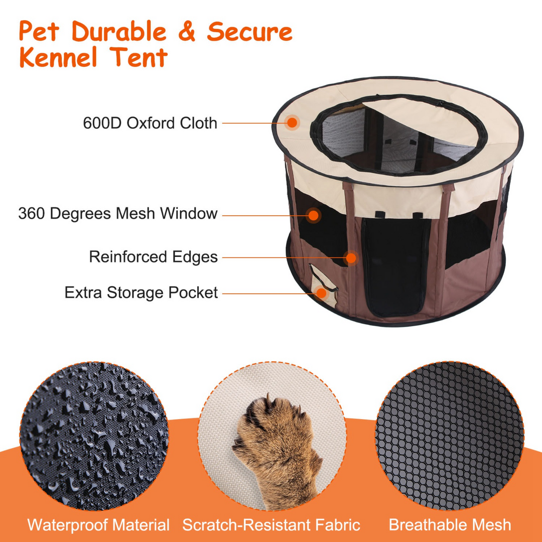 GBruno Foldable Playpen for Dog