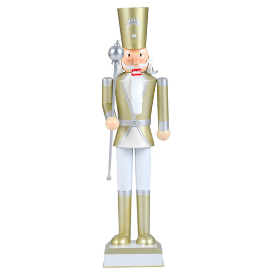 32.5 Inch Christmas Nutcracker with High Hat and Beautiful Scepter