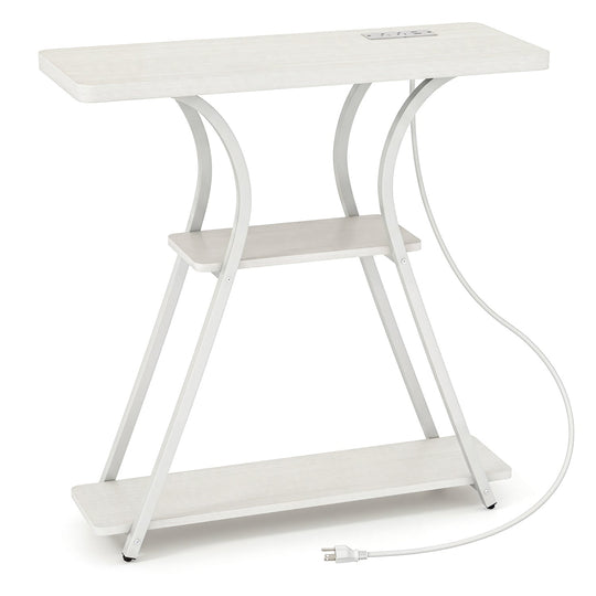 32" Console Table with Power Outlets and RGB LED Lights