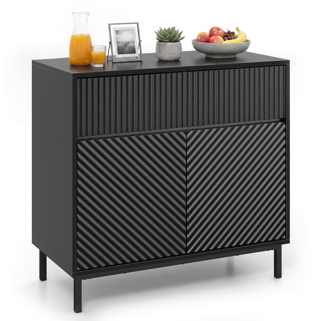 32" Wide Buffet Cabinet with 2 Doors and 1 Drawer for Kitchen