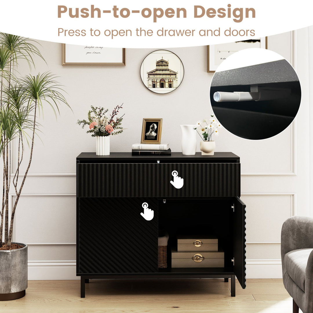 32" Wide Buffet Cabinet with 2 Doors and 1 Drawer for Kitchen
