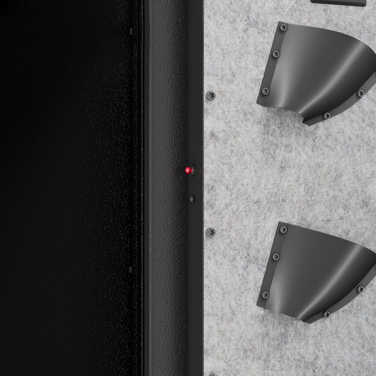 57In Biometric Gun Safe for Rifles and Pistols, Tall Metal Rifle Safe with Fingerprint Keypad and Key Access, Removable 