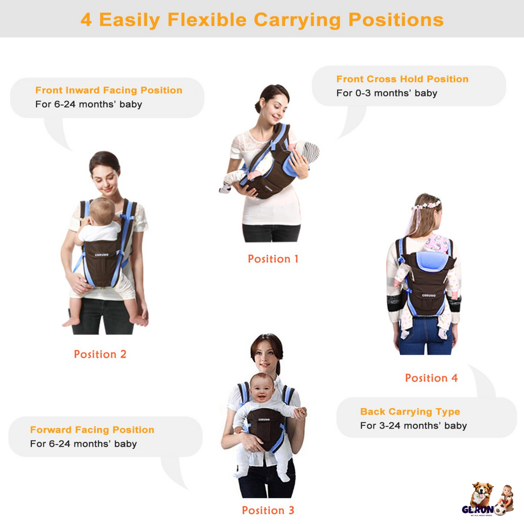 GBruno Baby Carrier Breathable Adjustable Wrap Sling Backpack