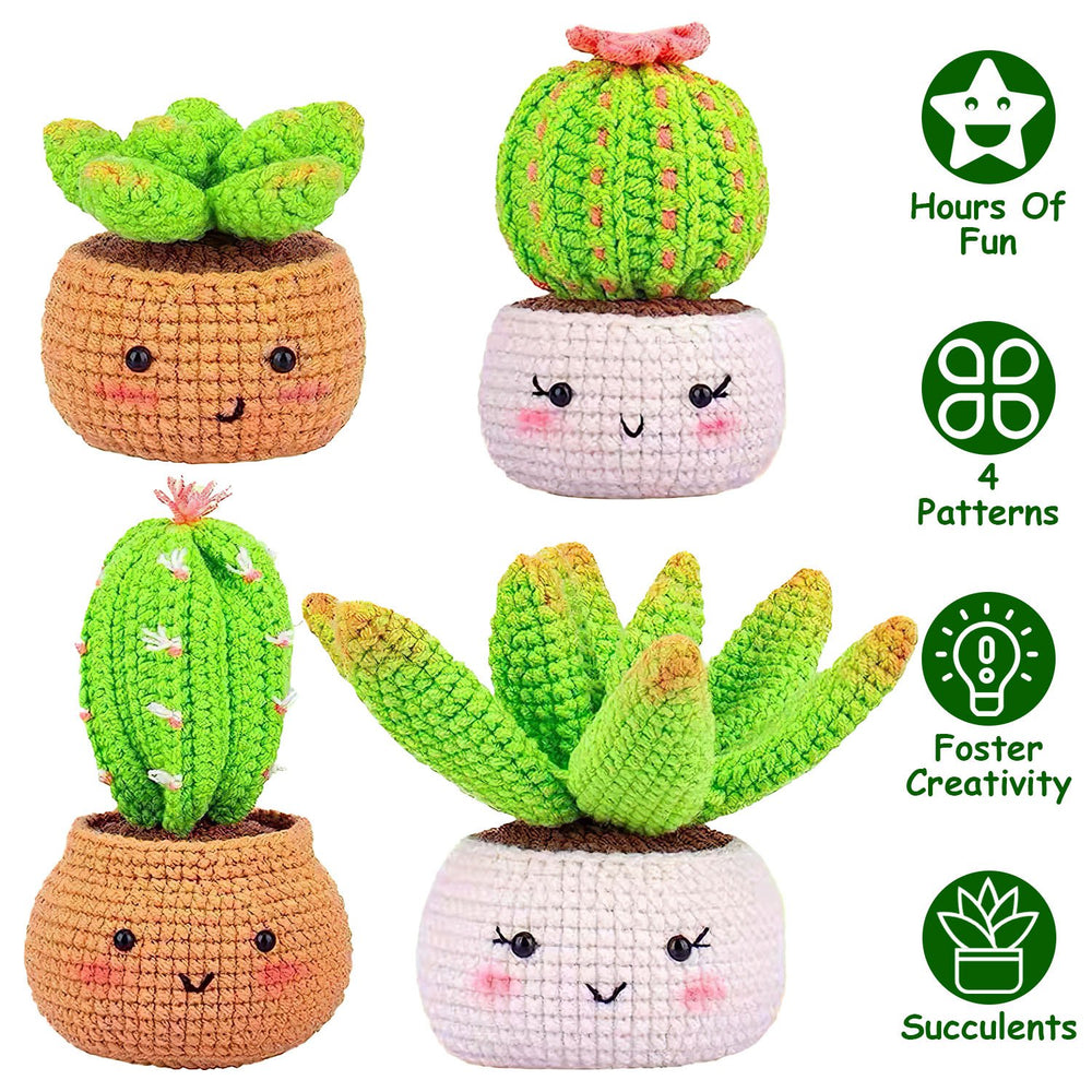 GBruno Succulents Crochet Kit