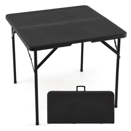 34 Inch Square Folding Card Table with Carrying Handle