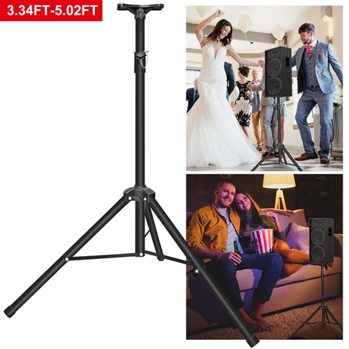 Heavy Duty PA Speaker Tripod Stand – Adjustable Height, 132 lbs Load