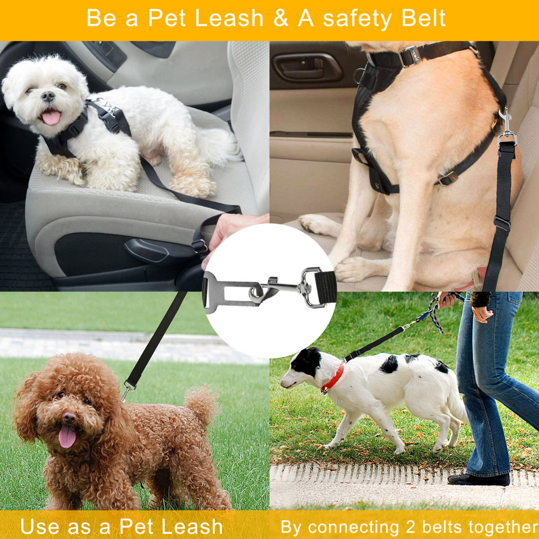 GBruno 2Pcs Pet Dog Seat Belt